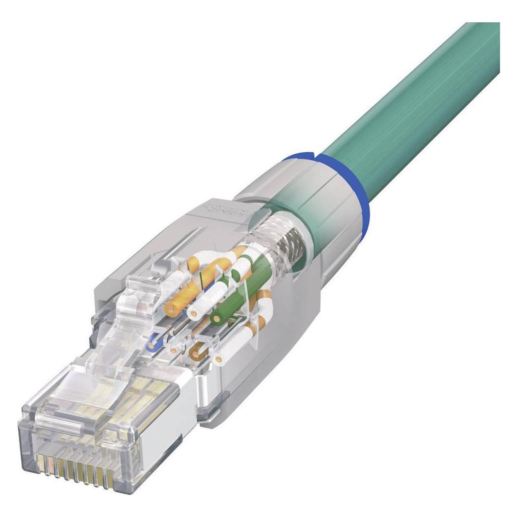 Phoenix Contact Stecker VS-08-RJ45-5-Q/IP20, Elektronikkabel + Stecker, Grau