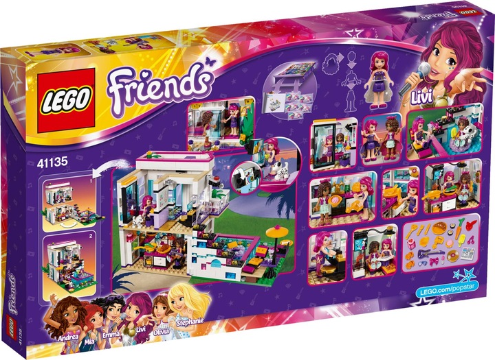 Produktbild LEGO Livis Popstar-Villa (41135, LEGO Friends)