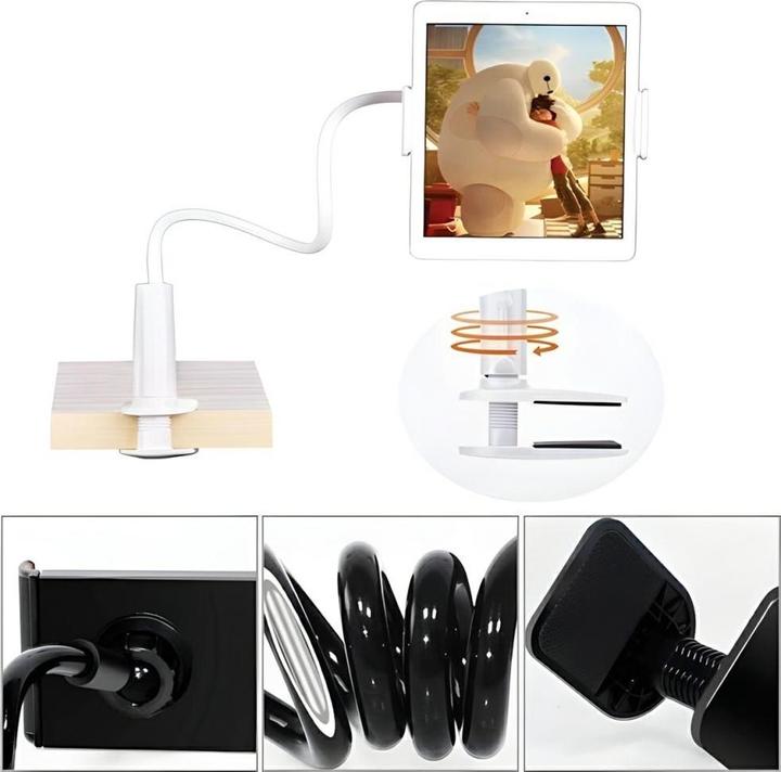 Image du produit Awei uchwyt biurkowy X3 4"-10,5" biały /white długie ramię