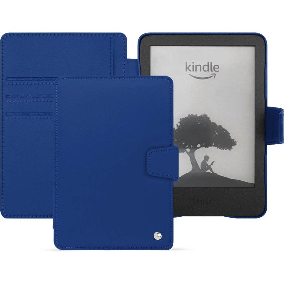Noreve Lederschutzhülle Amazon Kindle (2022), eReader Zubehör, Blau