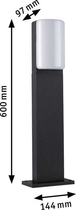 Actual product image Paulmann Outdoor 230V Bollard Bonnie (800 lm, IP44)