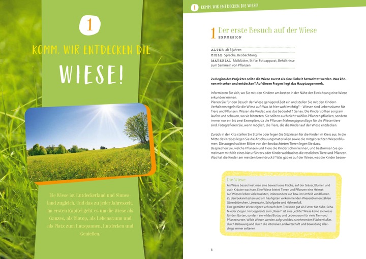 Immagine prodotto Projektreihe Kindergarten - Die Wiese (Tedesco, Anya Moor, Meyer Rebecca, 2023)