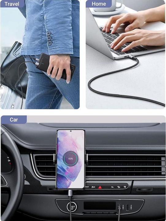 Produktbild Ugreen USB A – USB C (2 m, USB 2.0, 60 W)