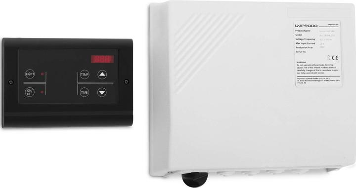 Actual product image Uniprodo Saunasteuergerät Saunasteuerung Sauna Steuergerät Sauna Controller 400V 3N