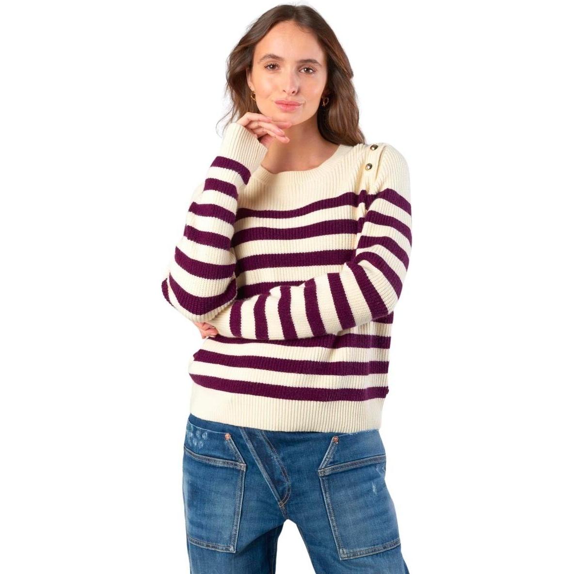 Thumbnail - Le Temps Des Cerises, Damen, Pullover, pullover damen le temp de cerie fania, Violett, (S)