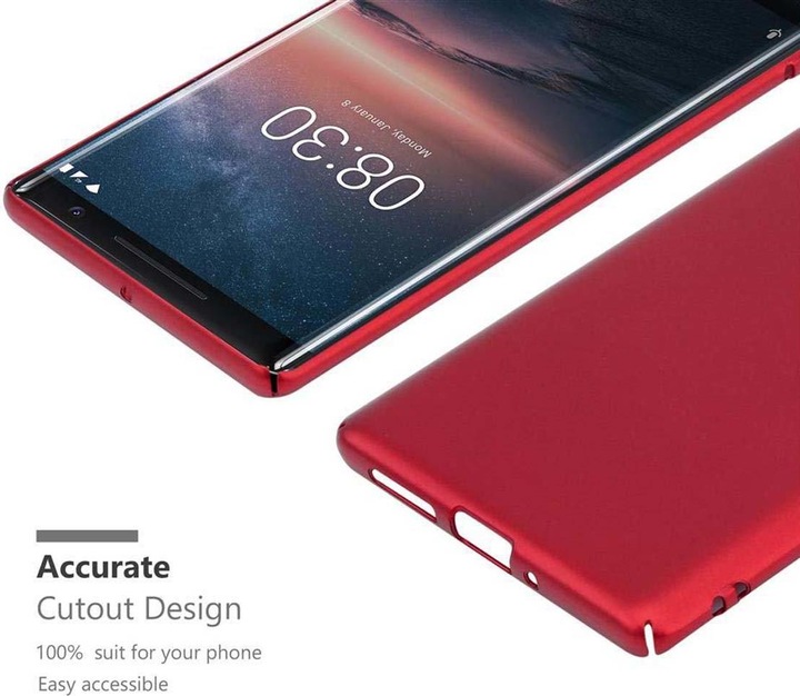 Produktbild Cadorabo Hard Cover Matt Metall Cover (Nokia 8 Sirocco)