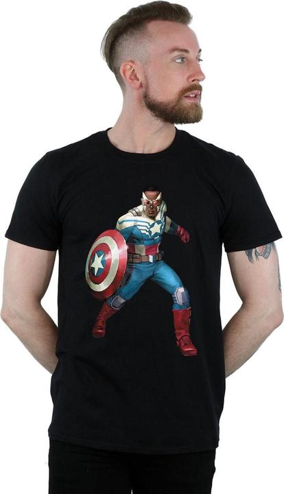 Image du produit - T-shirt FALCON IS CAPTAIN AMERICA - Homme (XL)