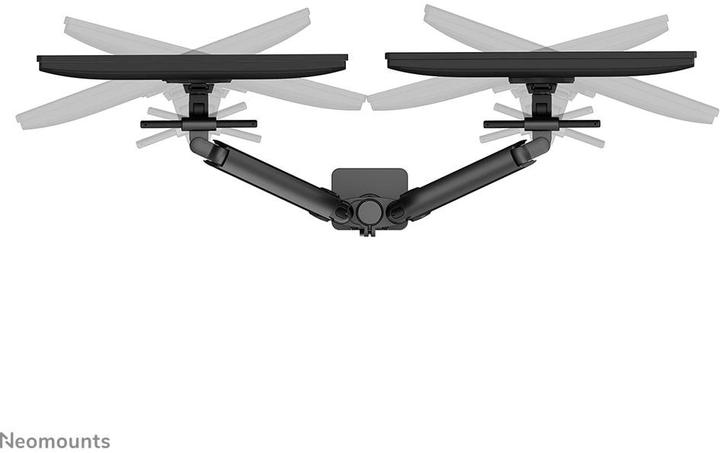 Actual product image Neomounts table mount duo 100x100 11kg/24-34"/black/fully moveable (Table, 34", 11 kg)