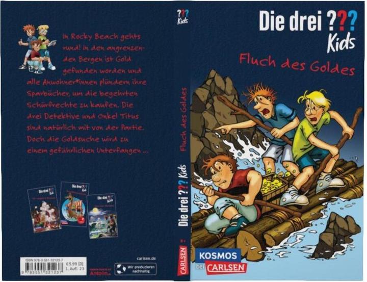 Produktbild Die drei??? kids 11: Fluch des Goldes (Deutsch, Ulf Blanck, 2023)
