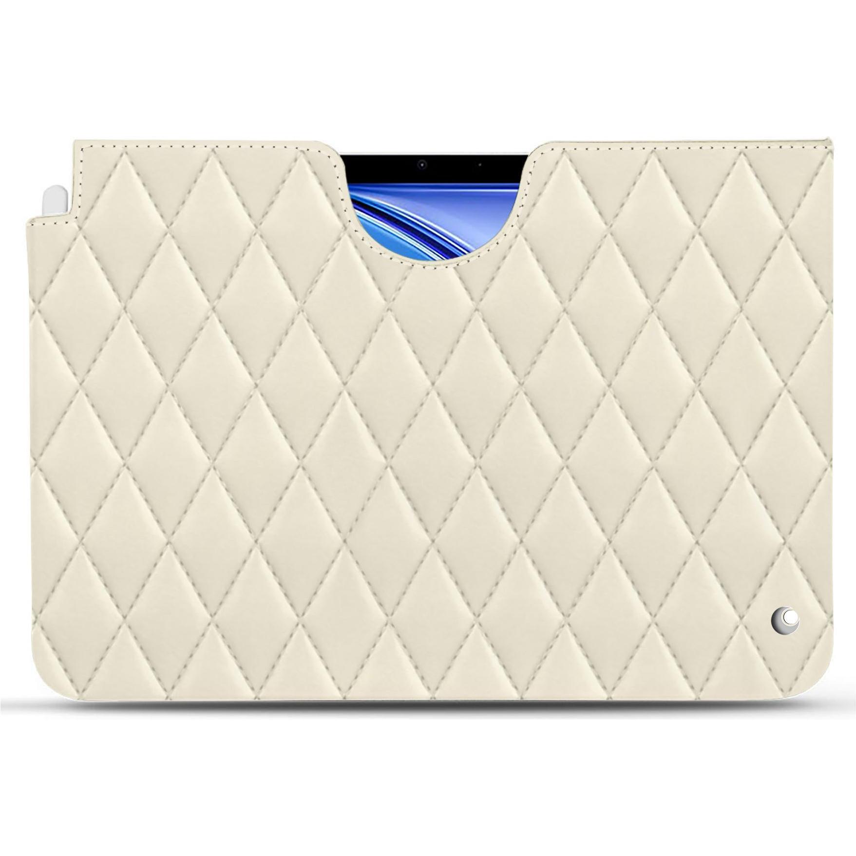 Noreve Lederschutzhülle (iPad Air 2020 (4. Gen), iPad Air 2022 (5. Gen)), Tablet Hülle, Weiss