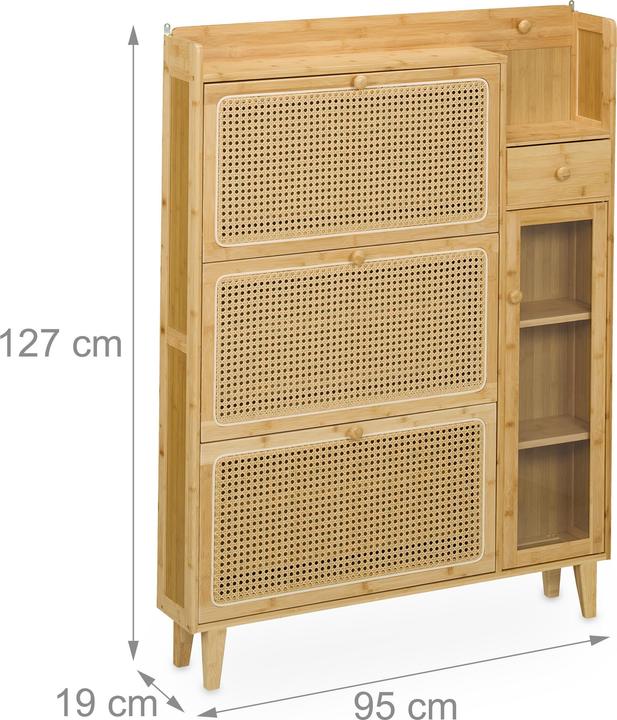 Produktbild Relaxdays Schuhschrank (95 x 19 x 127 cm)