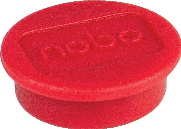 Productafbeelding Nobo Magneet rond 13mm 1915286 rood 10 stuks (10 x)
