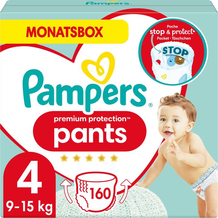 Pampers Premium Protection Pants (Size 4, Monthly box, 160 Piece)