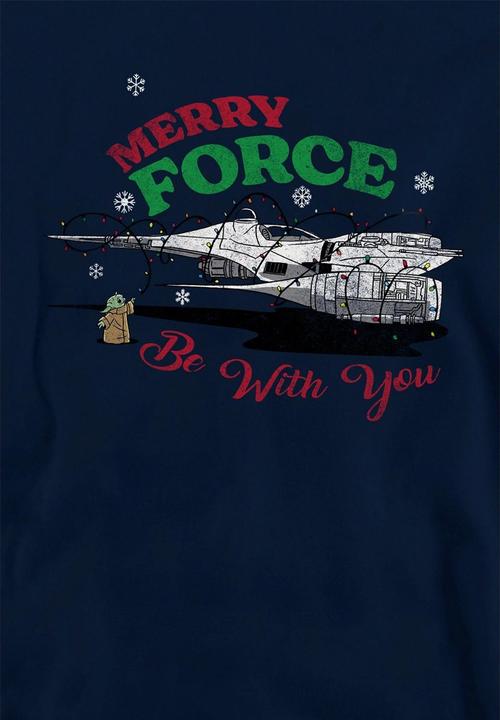 Produktbild Star Wars Merry Force Be With You Kapuzenpullover weihnachtliches Design (128)
