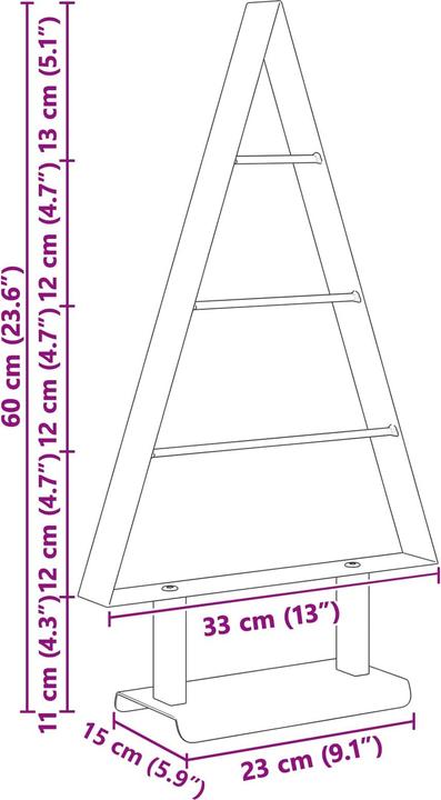 Produktbild vidaXL Metallbaum (60 cm)