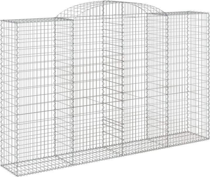 Produktbild VidaXL Gabionen mit Hochbogen 8 Stk. 300x50x180/200cm Verzinktes Eisen