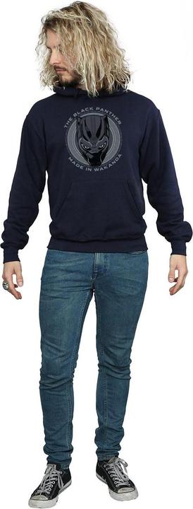 Immagine prodotto Black Made In Wakanda Felpa con Cappuccio Uomo (L)