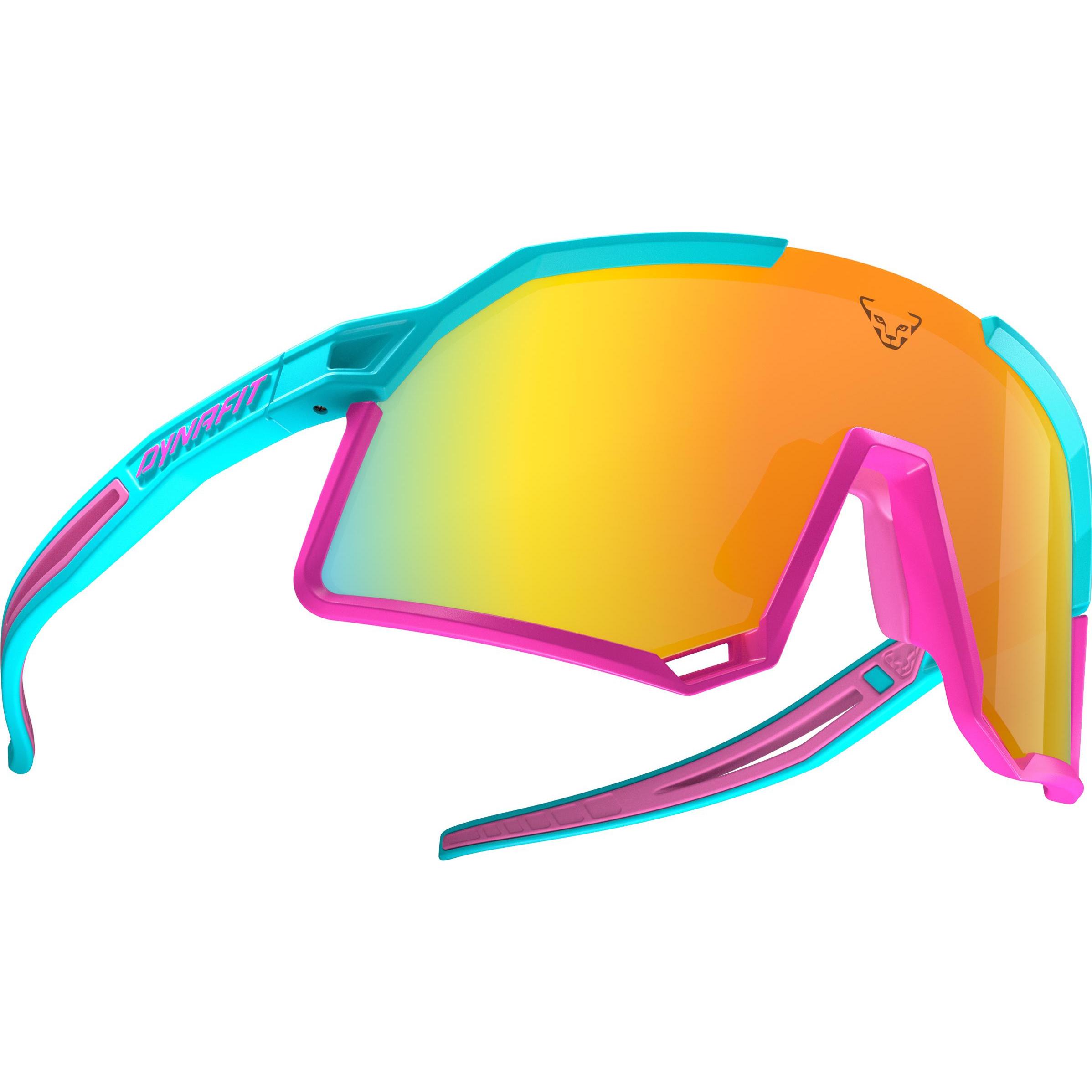 Dynafit, Unisex, Sportbrille, Trail Evo Sonnenbrille (Unisexsonnenbrille) - (silvretta, Pink, Pink, silvretta), Türkis