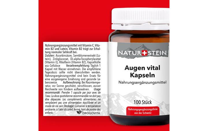Actual product image Naturstein Eyes Vital Caps (100 Piece, Capsules, 154 g)