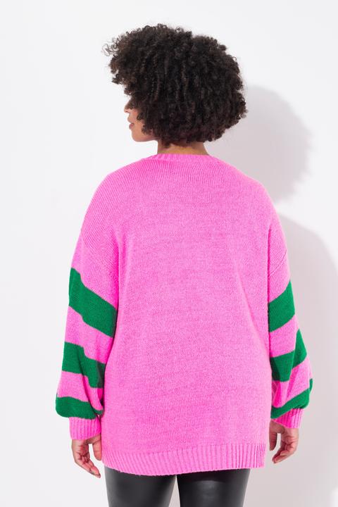 Produktbild Angel of Style Pullover, oversized, HAPPY, Ringel-Ärmel (50, 52)