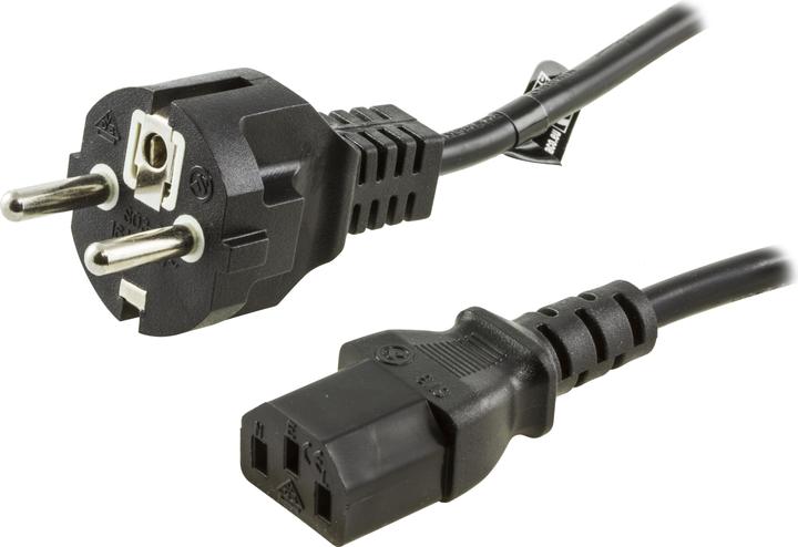 Deltaco DEL-109M-50 - 0,5 m - CEE7/7 - IEC C13 - 250 V - noir (0.50 m)