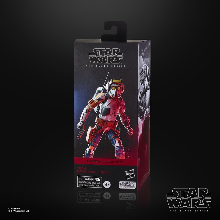 Produktbild Hasbro Star Wars: The Bad Batch Black Series figurine Tech (Mercenary Gear) 15 cm