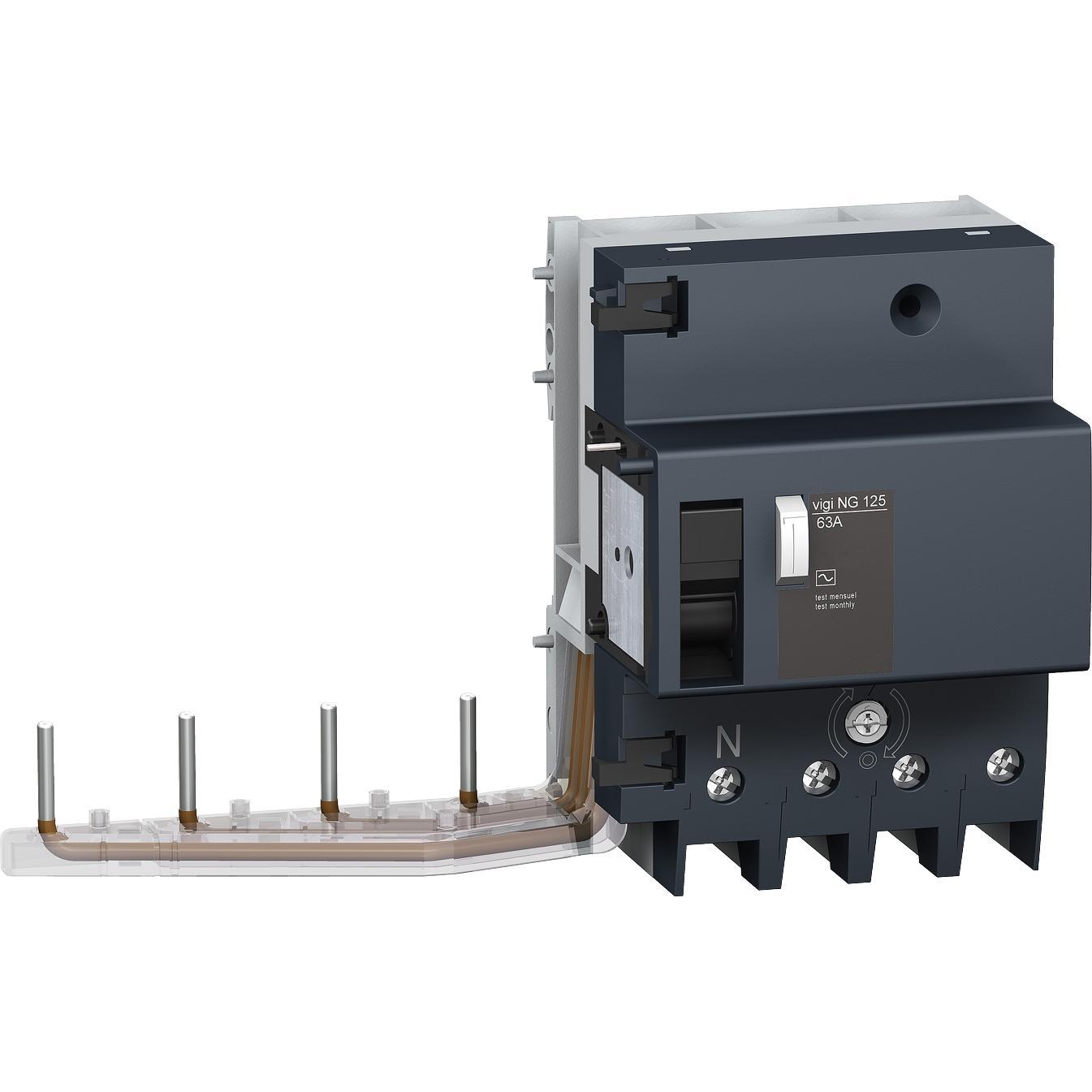 Schneider Electric, Verteilerschrank Zubehör, FiBlock Vigi NG25V 4p