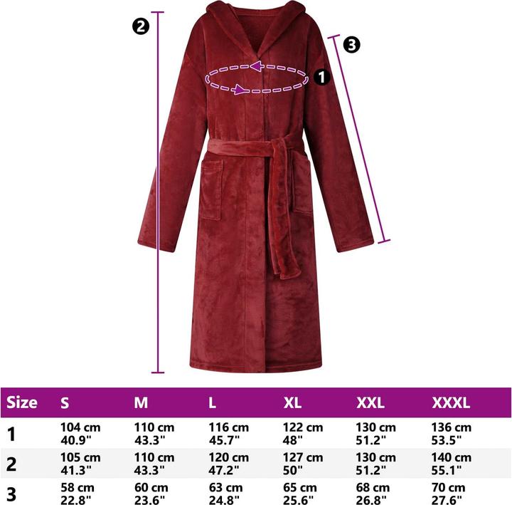 Produktbild vidaXL Bademantel Hoodie (3XL)