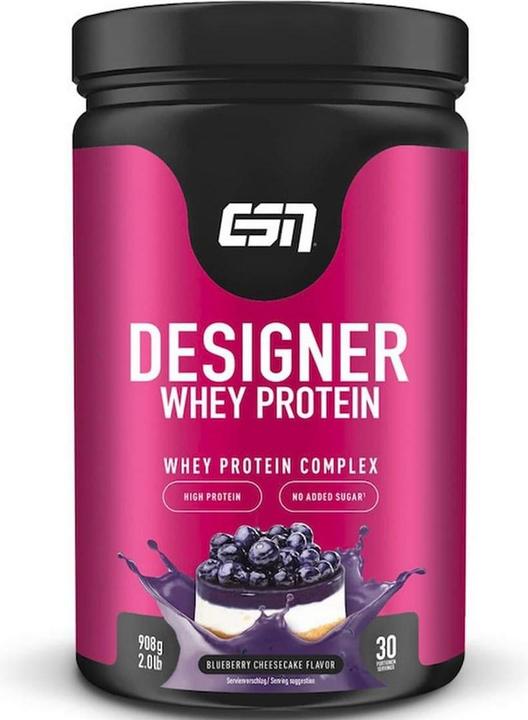 Produktbild ESN Designer Whey (Cheesecake, Blaubeeren, 1 Stk., 908 g)