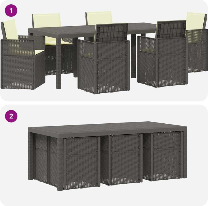 Produktbild vidaXL Modernes Esszimmer-Set
