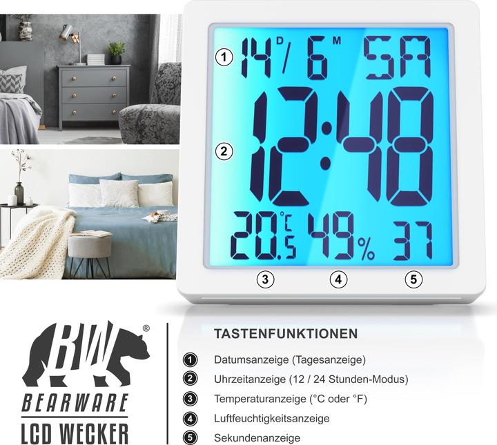 Actual product image Bearware Alarm clock