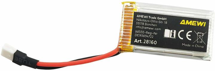 Amewi LiPo Akku 1S 3,7V 300mAh 25C JST-Molex (3.70 V, 300 mAh)