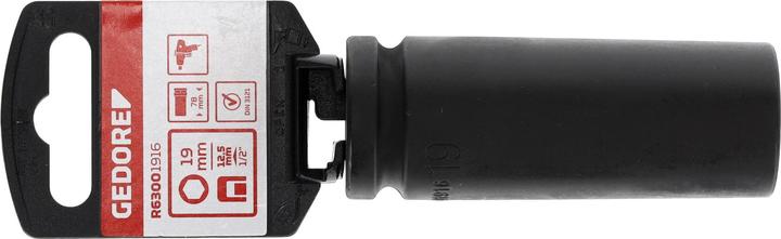 Produktbild Gedore Red red R63001916 Kraftschraubereinsatz 1/2" 6-kant 19 mm Länge 78 mm (19 mm)