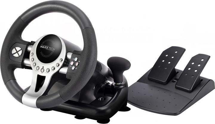 Produktbild Maxx Tech Pro Racing Wheel Kit (PC, Switch, PS4, XBX) (PC, Switch, PS4, Xbox One S, Xbox One X, Xbox Series S, Xbox Series X)