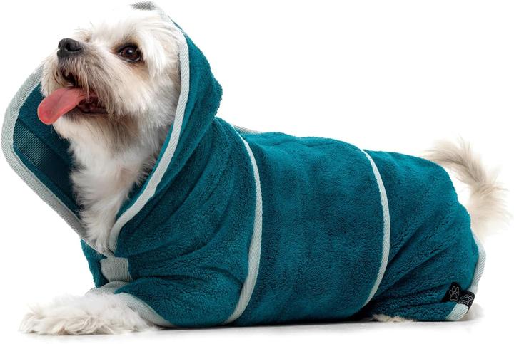 Actual product image Lucky Paws Hundebademantel (XL, Dog bathrobe)