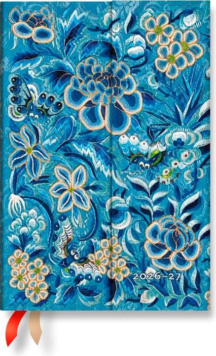 Paperblanks PAPERBLAN Agenda Blaue Weide Mini 26/27 DD1690-9 1W/2S 18M DE HOR HC 9.5x14cm (9.5 x 14 cm, 1 Woche / 2 Seiten)