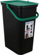 Produktbild Tontarelli Moda Mülleimer mit Griff 24l grün/schwarz (24 l)
