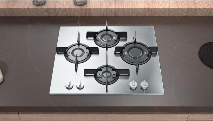 Immagine prodotto Hotpoint FTGHL 641 D/IX/HA piano cottura Acciaio inossidabile Da incasso 60 cm Gas 4 Fornello(i)