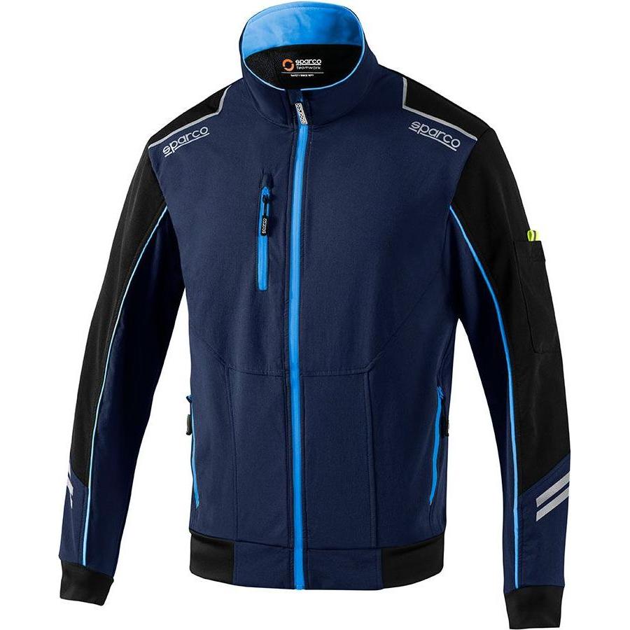 Sparco Uomo Blu Abbigliamento Da Racing, Giacca Softshell Da Lavoro Light Tech (L)