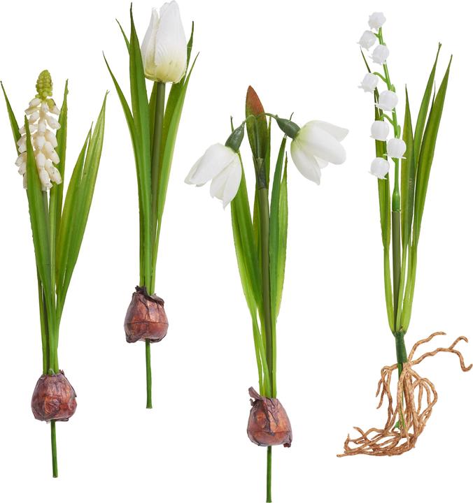 DPI Spring flower mix with bulb, set of 4, L 20 cm