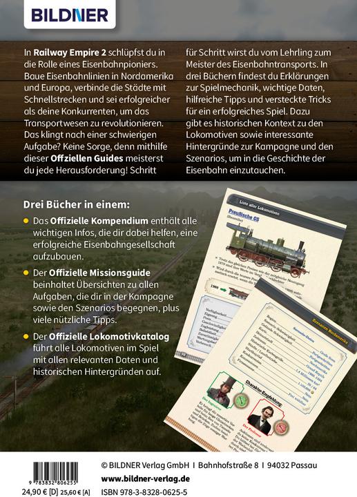 Produktbild Railway Empire 2: Die Offiziellen Guides (Deutsch, Aaron Kübler, Andreas Zintzsch, Bettina Pflugbeil, Daniel Friedrich, Karl-Wilhelm Koch, Anne-Sophie Hardouin, 2023)