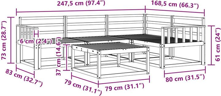 Produktbild vidaXL Outdoor-Sofagarnitur