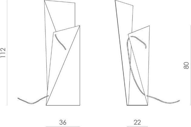 Produktbild Gie El LGH0360 - Geometrische Stehleuchte TOWER BIG, schwarz (E27)