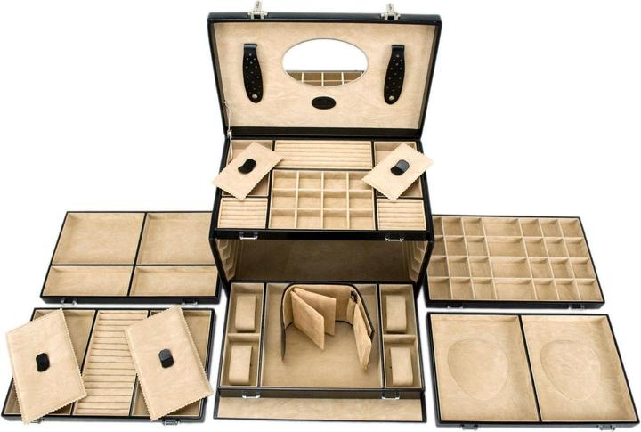 Produktbild Windrose Schmuckkästchen Merino 4 - Schwarz