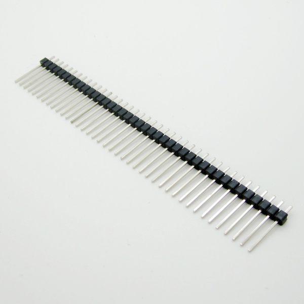 Actual product image OEM Male connector 1 X 40 poles grid dimension 2.54mm 17mm