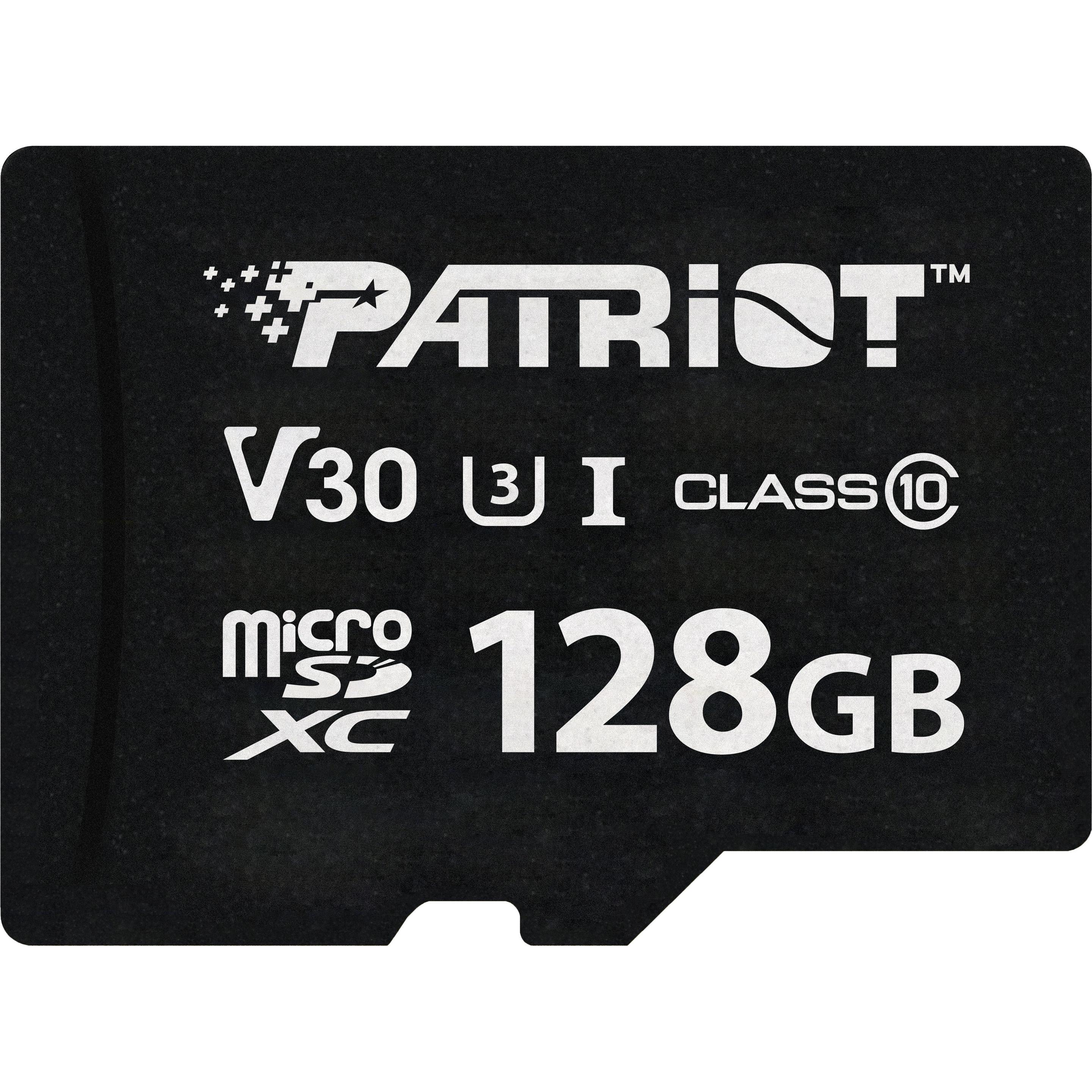 Thumbnail - Patriot SD Card 128GB VX Series MicroSDXV V30 PS001681 (128 GB, microSDXC, U3, UHS-I), Speicherkarte, Schwarz