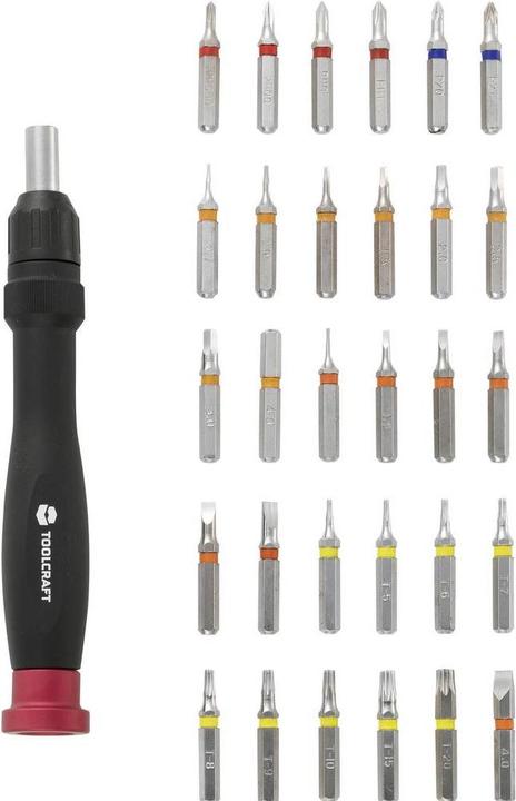 Actual product image Toolcraft Bit set 31 pieces 809204 Schlit