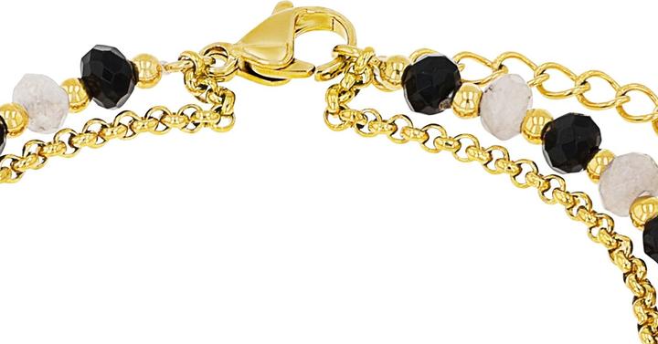Immagine prodotto S.Oliver Bracciale da donna, acciaio inossidabile, vetro (20 cm, Acciaio inossidabile)