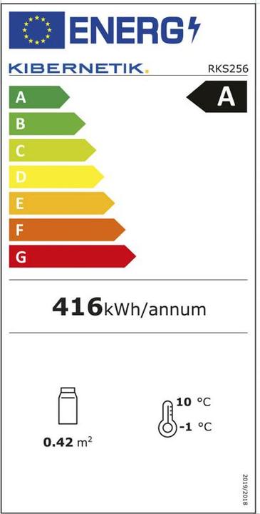 Energie-Label Kibernetik Retro RKS256 (243 l)