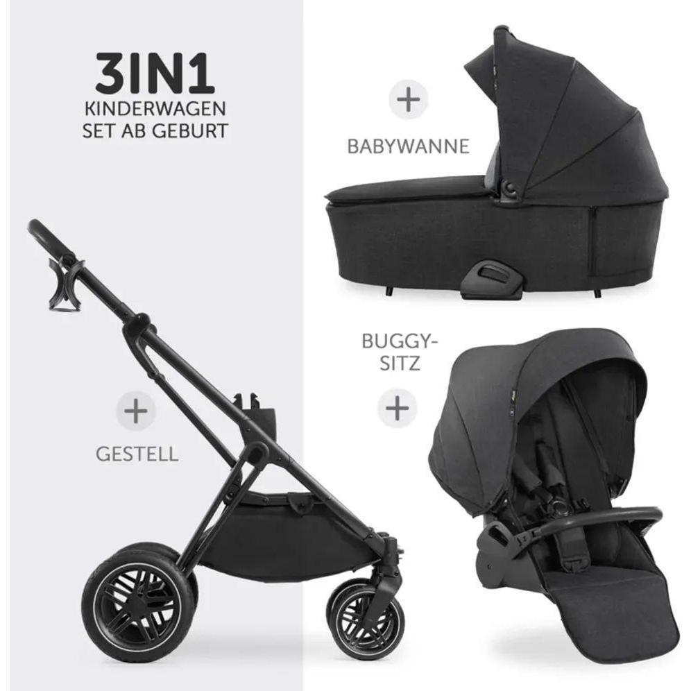 Thumbnail - Hauck, Kinderwagen, 3in1 Kinderwagen-Set Vision X Trio Set Silver